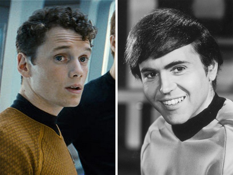 New Chekov Anton Yelchin is a real Russian, unlike Walter Koenig from the classic series.