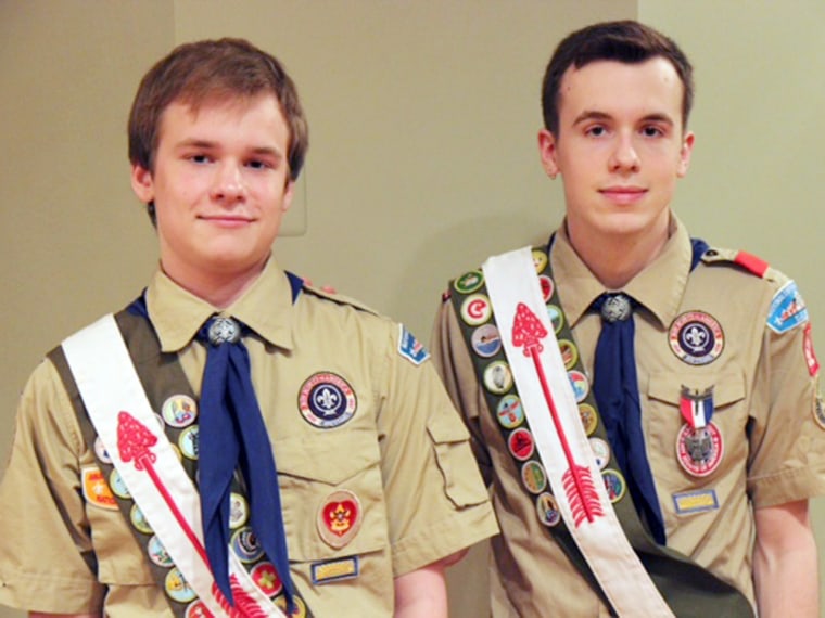 Lucien and Pascal as Boy Scouts
