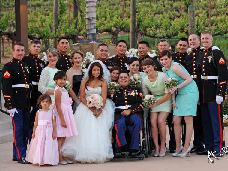 The Dominguez family on the big day.