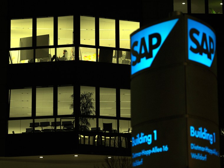 WALLDORF, GERMANY - JANUARY 08: A general view of the headquarters of SAP AG, Germany's largest software company on January 8, 2013 in Walldorf, Germa...