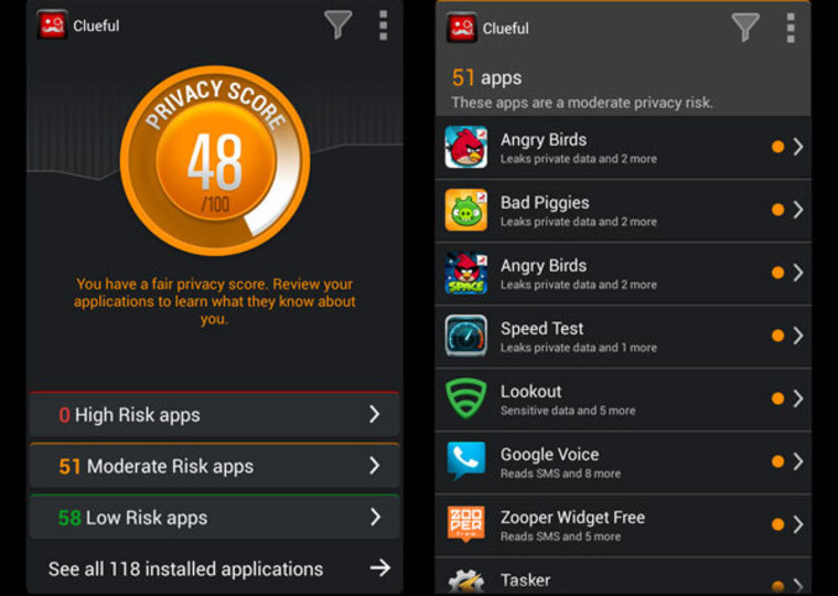 The Clueful app will give you clues about pesky Android apps.