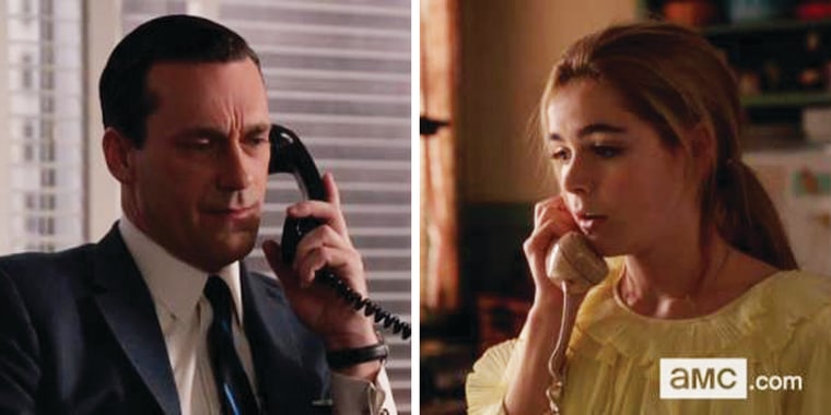 Image: Sally and Don Draper on 'Mad Men\"