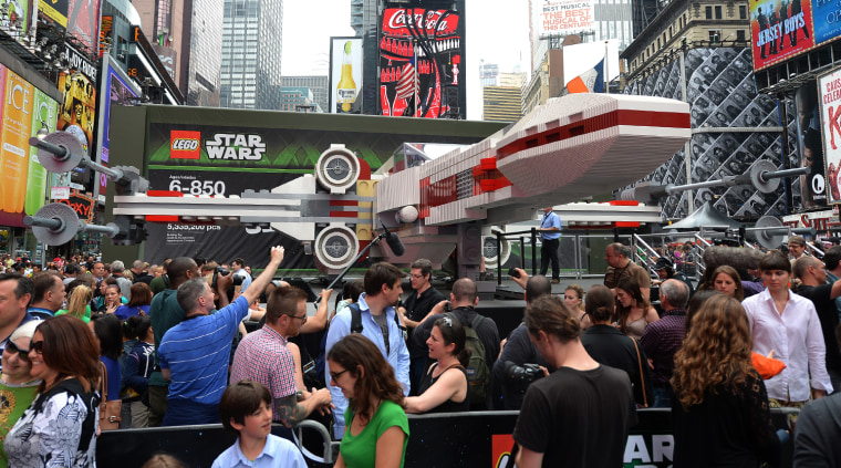 Life sized Star Wars X Wing fighter is world s largest LEGO model