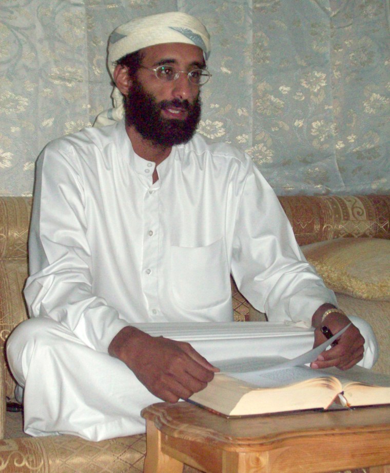 Anwar al-Awlaki, a U.S.-born Yemeni cleric and recruiter for al Qaeda in the Arabian Peninsula in Yemen, is shown in an October 2008 file photo.