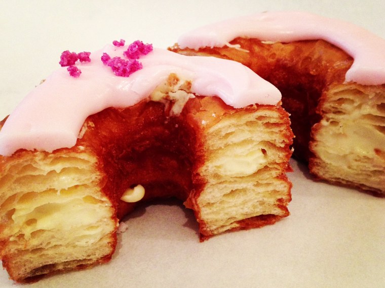 The Cronut, a hybrid croissant/doughnut created by the Dominique Ansel Bakery, has become a sensation in the pastry world.