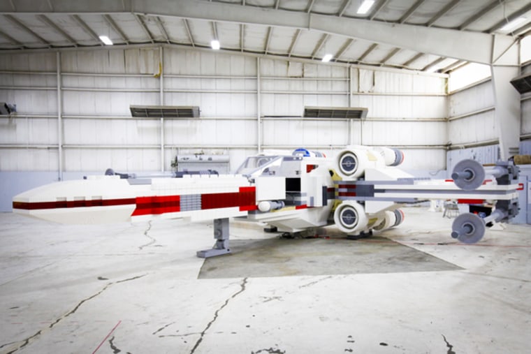 Life-sized Star Wars X-Wing fighter is world's largest LEGO model