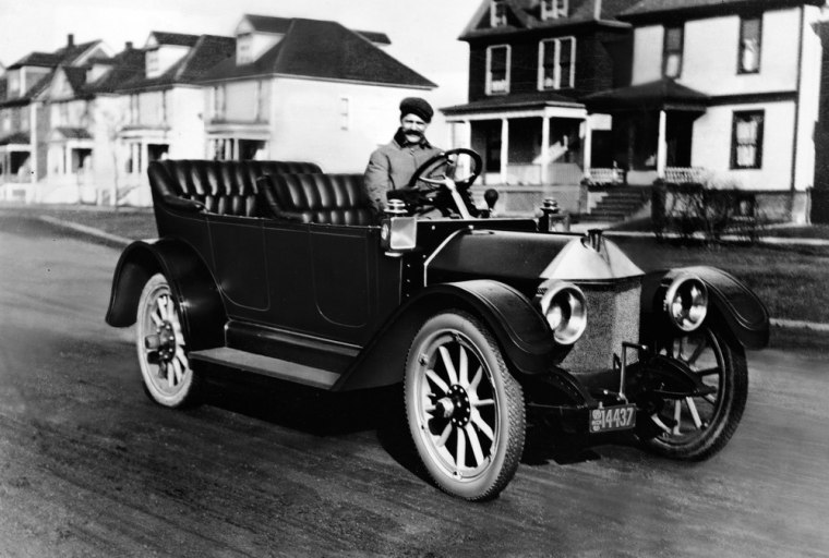 Photo: Louis Chevrolet with an early model
