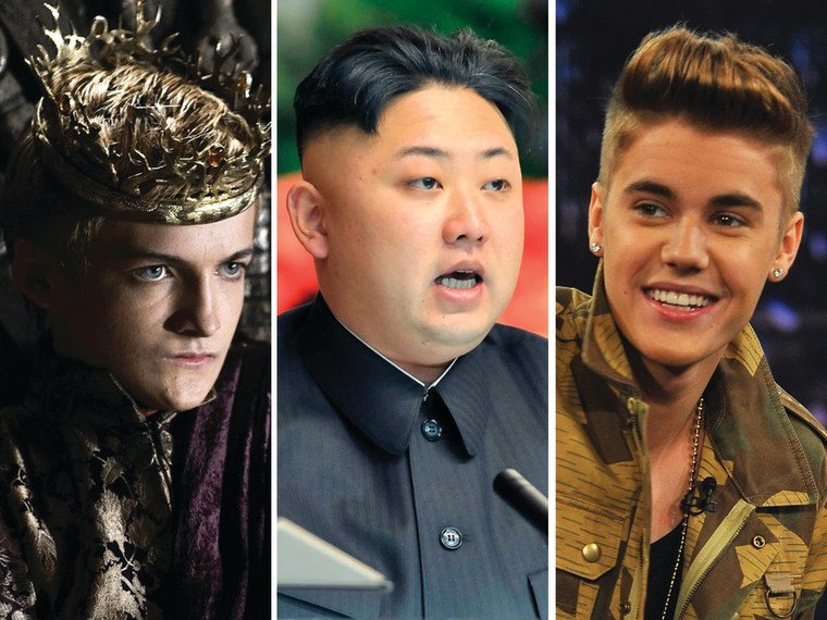Image: Joffrey, Kim Jong-un, Justin Bieber