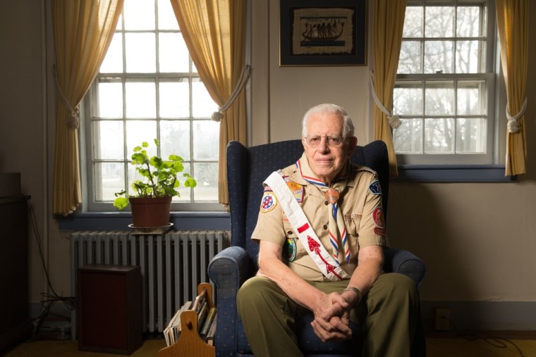 Dave Knapp, 86, was a district scout executive for 10 years, and decades later he was asked to return to recruit other adult leaders. He picketed in front of every BSA council office in Connecticut to protest the membership policy.