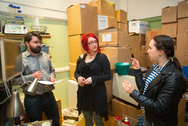 At HiveBio, a new DIY biology lab getting set up in Seattle, chief science officer Michal Galdzicki talks with co-founders Bergen R. McMurray and Katriona Guthrie-Honea.