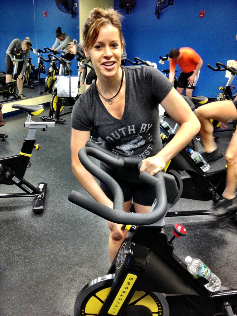 Jenna Wolfe: Pregnancy slowed me down in spin class -- and that's OK