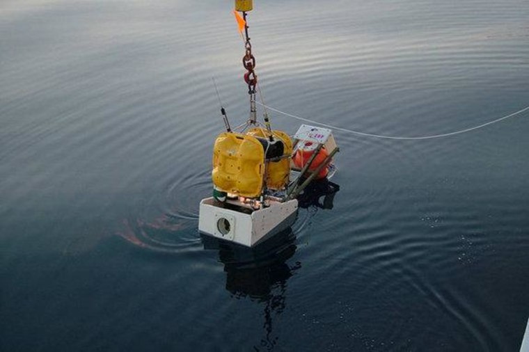 Ocean-bottom seismometers, such as this one, can help researchers keep track of earthquakes felt on the seafloor.