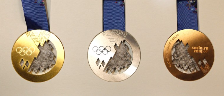 Image: A record amount of nearly 1,300 total medals will be produced for the 2014 Winter Games thanks to the addition of 12 new medal sports.