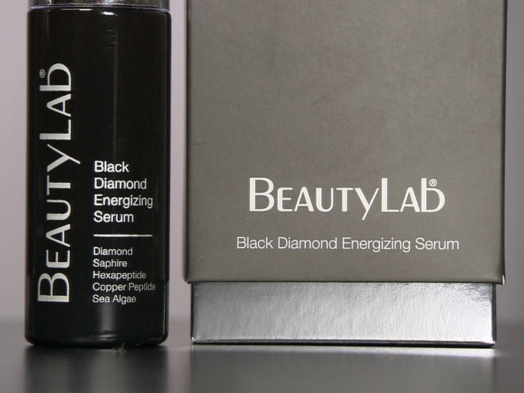 BeautyLab's black diamond products include a serum that costs $120.