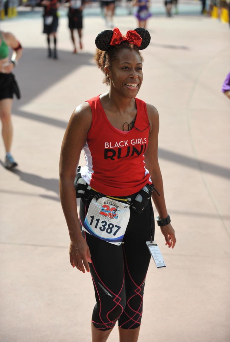 Black Girls RUN! co-founder Toni Carey runs the Disney Marathon in February.