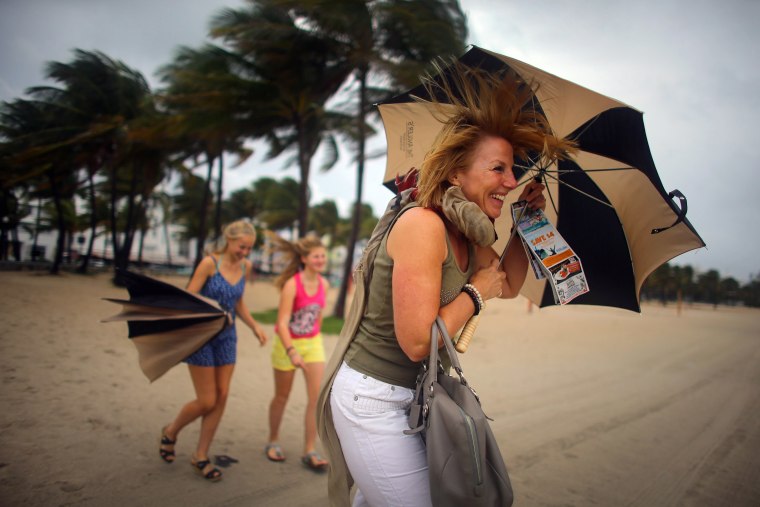 Hurricane hits vacationers