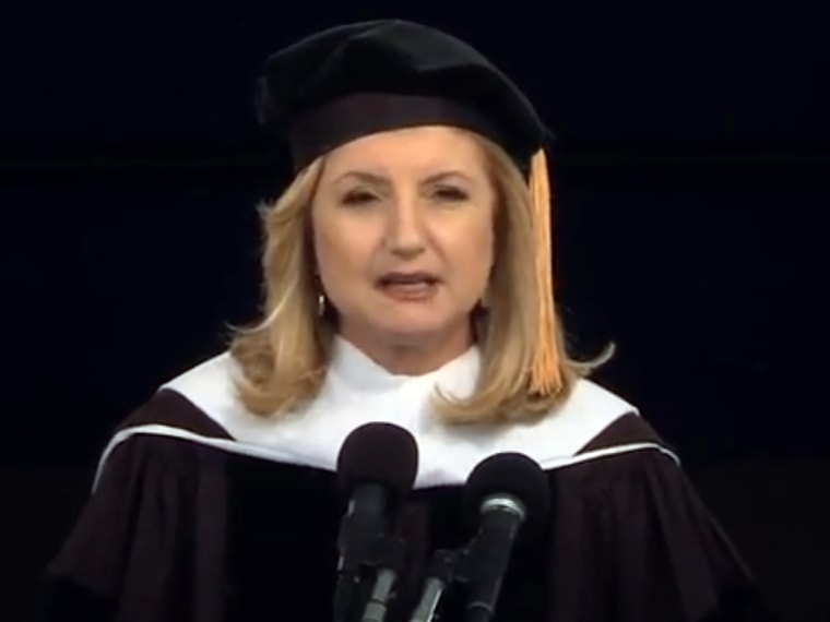 Arianna Huffington, editor-in-chief of the Pulitzer Prize-winning online news website that bears her name, was the speaker at Smith College’s 135th co...