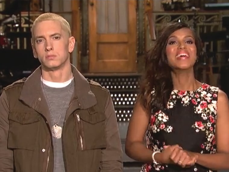 Eminem throws shade in 'Saturday Night Live' promos