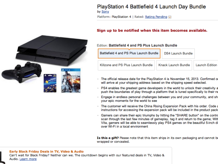 Didn't pre-order a PlayStation 4 or Xbox One yet? You may be out of luck trying to get one in time for the holidays.