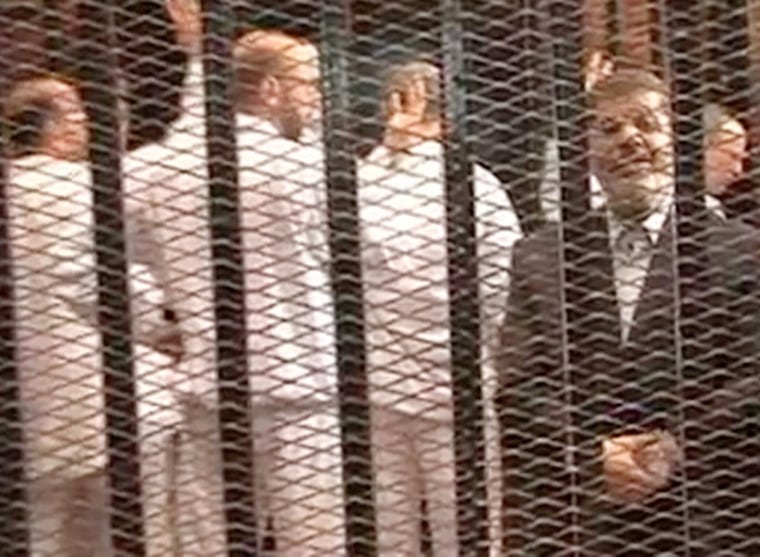 Mohammed Morsi's court appearance Monday was the first time he has been seen publicly since the July 3 military ouster.