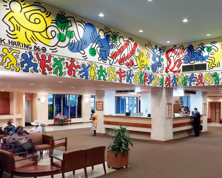 Keith Haring, Woodhull Medical Center Mural, 1986.