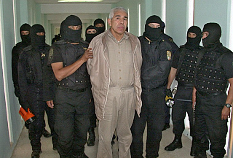 Rafael Caro Quintero is seen at a prison in Guadalajara on January 29, 2005.