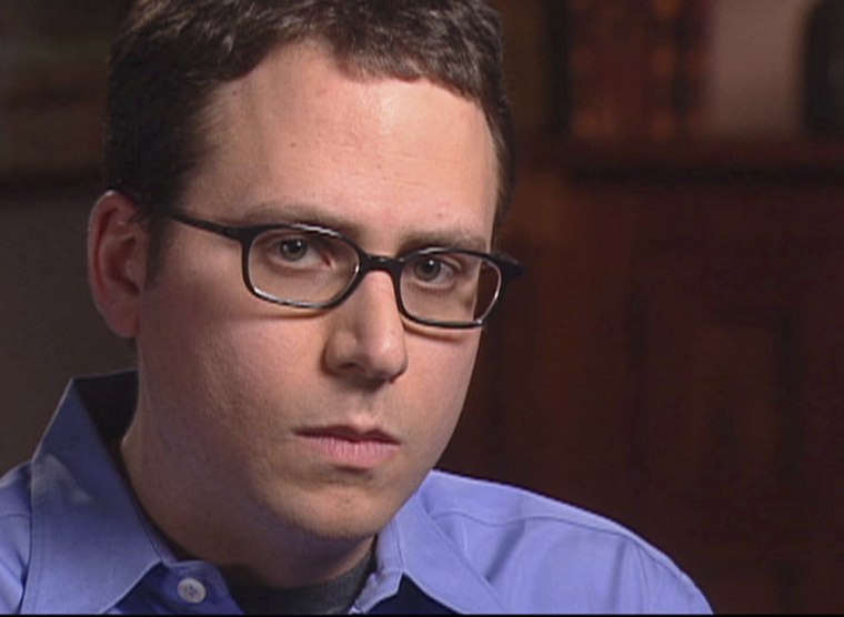 Stephen Glass, former writer for The New Republic, is seen in this video frame grab released by CBS'