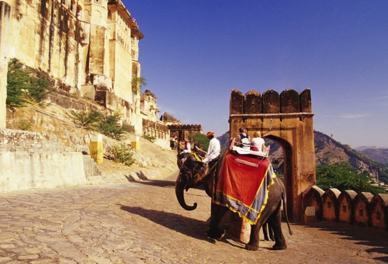 Amber Fort near Jaipur, India. The rupee has plummeted in value by more than 20 percent compared to the U.S. dollar over the past year, making this a great time for Americans to explore India.