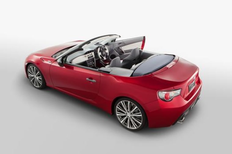 The Toyota FT-86 open convertible
