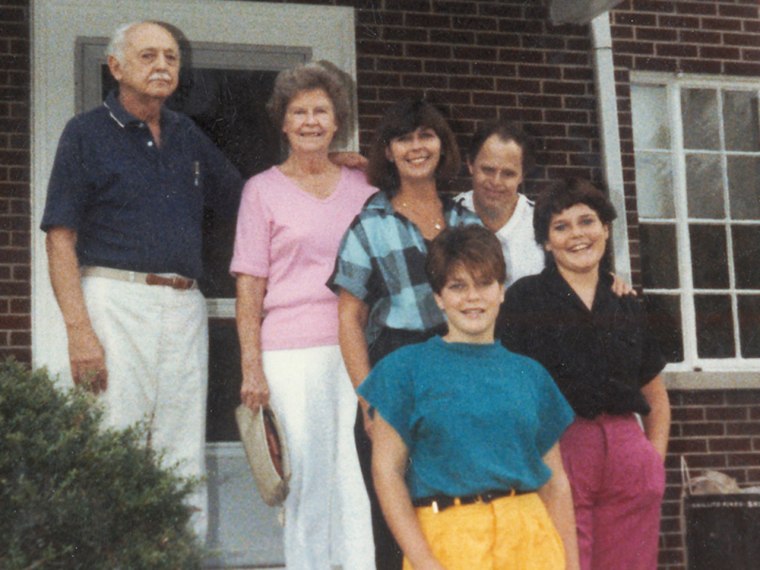 Savannah Guthrie poses with her family, including her inspiration, Uncle Pierce