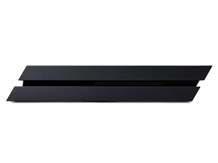 The body of the PS4 is dramatically slanted, giving the console a futuristic look that cleverly conceals some less attractive features like USB and HDMI ports.