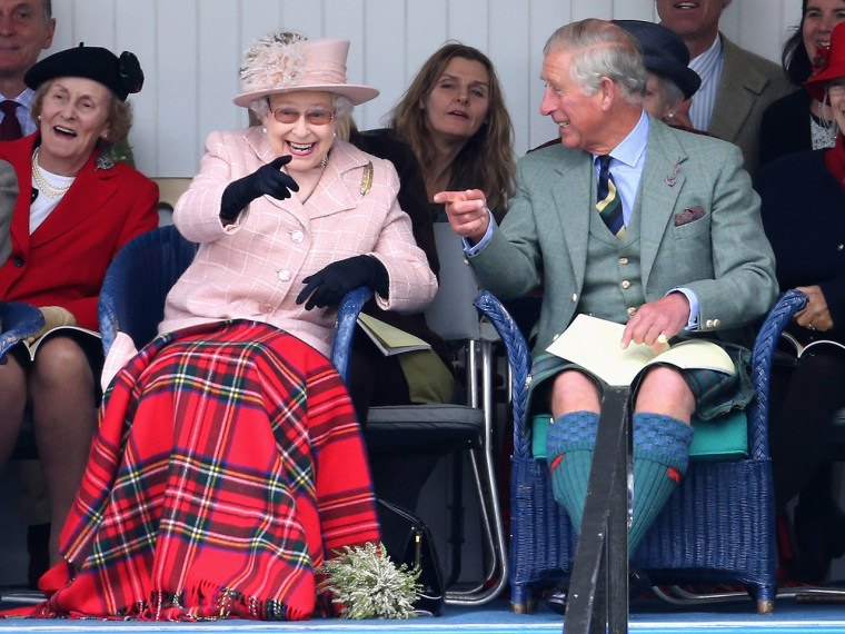 Queen Ellizabeth II and Prince Charles