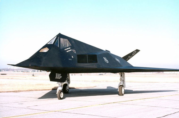 Stealthy F-117 was tested at Area 51.