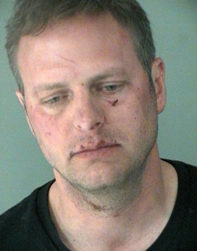 A booking photo of Air Force Lt. Col. Jeff Krusinski, who formerly headed the military branch's sexual-abuse prevention office.