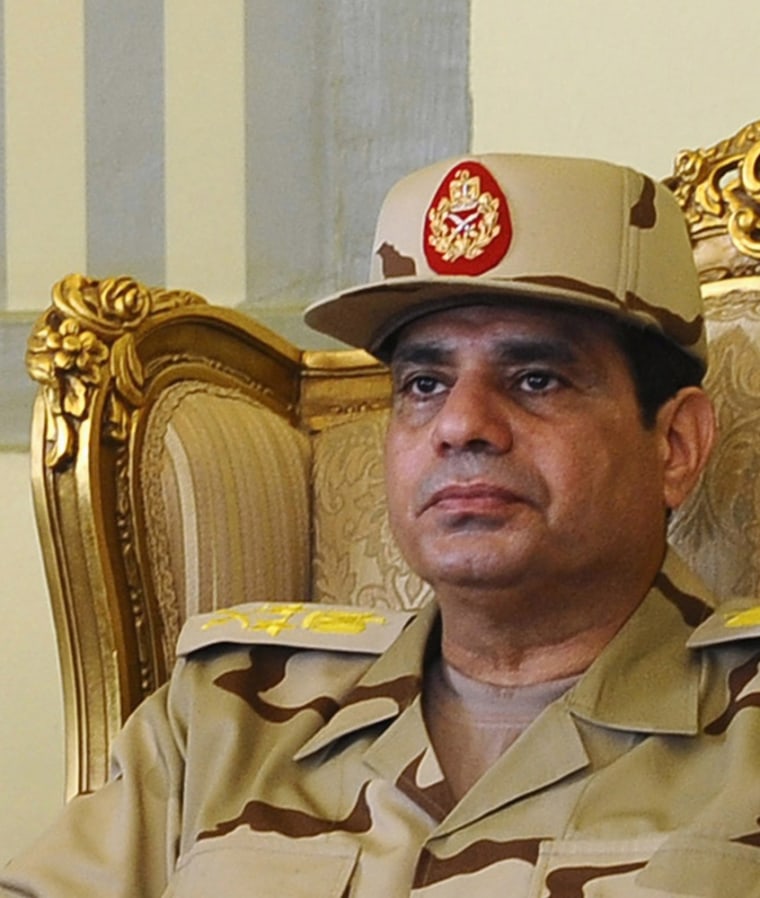 Egypt's Gen. Abdel Fattah el-Sissi is seen in a May 2013 file photo.