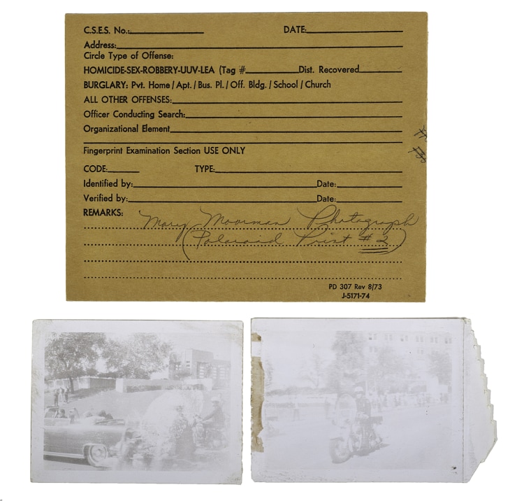 Image: Mary Ann Moorman's signature showing authenticity of photos from JFK assassination