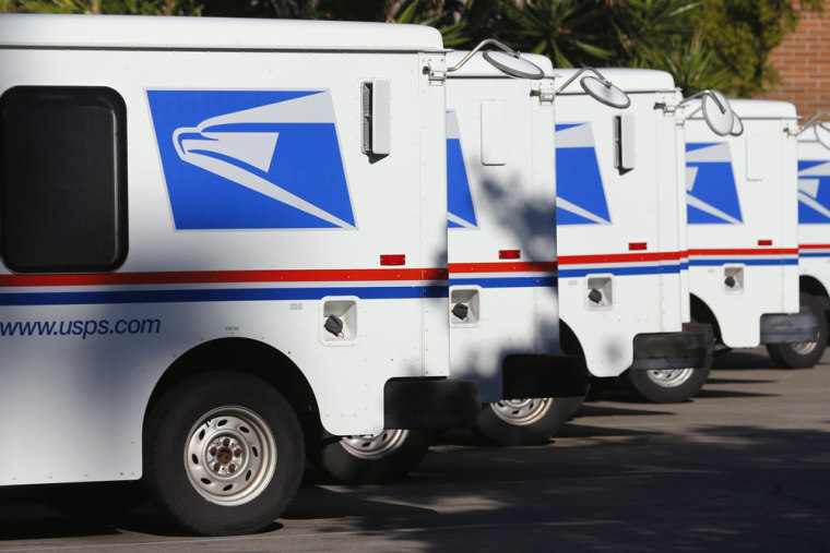 The USPS reported a fiscal-year loss of $5 billion over the past 12 months, much narrower than the $16 billion loss it posted in the prior year.