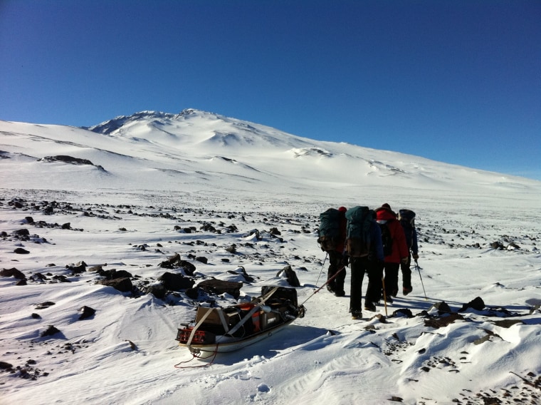 Image of team members in Antarctica