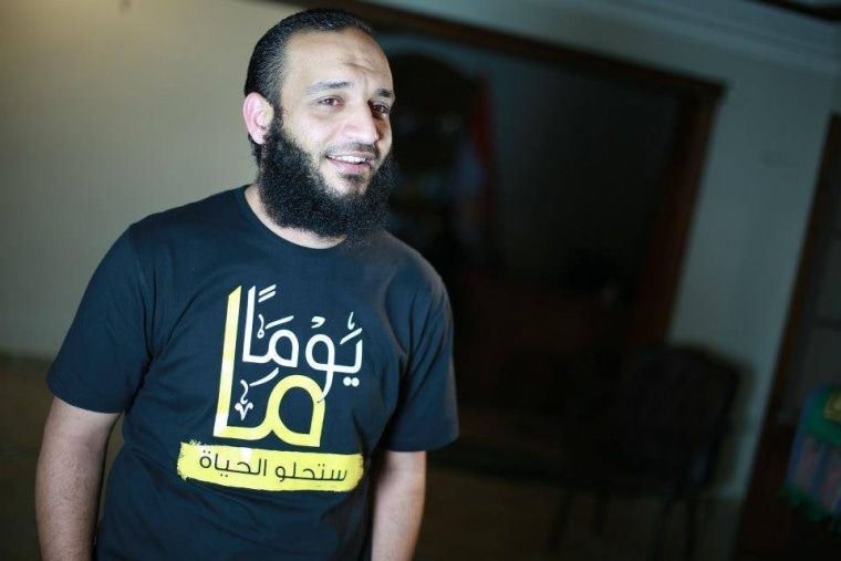 Abdullah Sharif, a member of the banned Muslim Brotherhood party and a rapper, in Cairo recently.