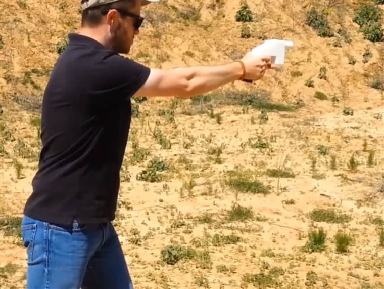 Cody Wilson of Defense Distributed demonstrates 3-D printed gun.