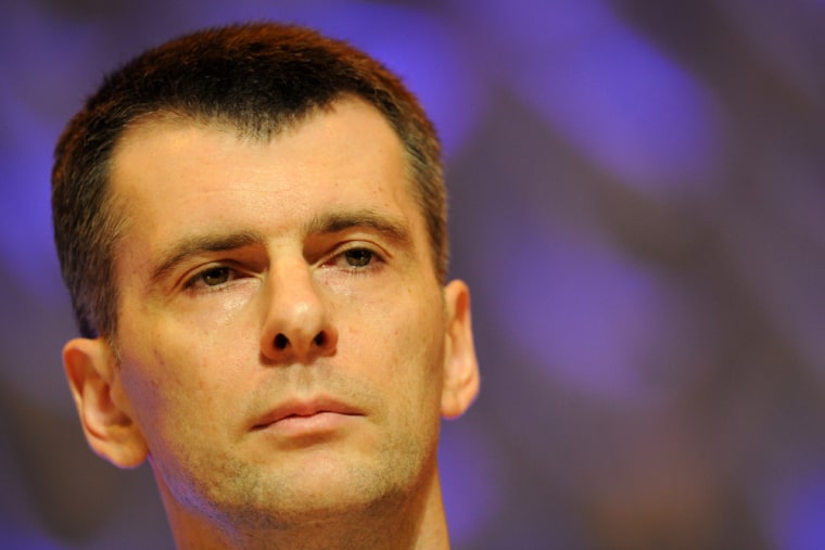 Russian billionaire Mikhail Prokhorov, pictured here, is in a deal to take control on one of the world's largest miners of potash, a key ingredient in...