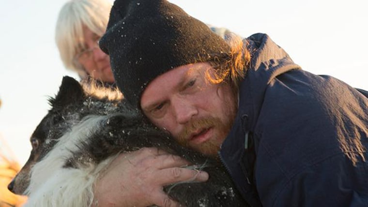 Illinois man Jon Byler Dann was reunited with his family's dog, Maggie, after she somehow survived a tornado that destroyed their home.