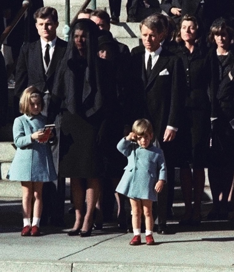 3-year-old John F. Kennedy Jr. salutes his father's casket in Washington on Nov. 25, 1963, three days after the president was assassinated in Dallas.