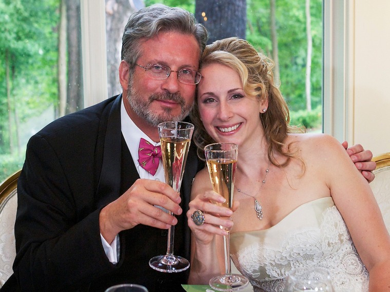 Image: Dr. William and Christine Petit at a reception in Simsbury, Conn., after their wedding in West Hartford, Conn., on Aug. 5, 2012.