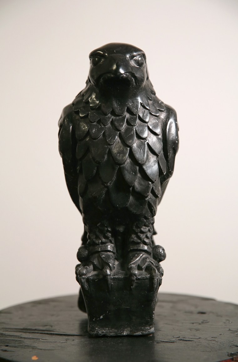 A fine feathered friend: The original Maltese Falcon, which was featured in the 1941 film noir classic starring Humphrey Bogart.