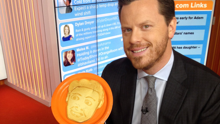 Willie Geist Dan the Pancake Man's creation of him.