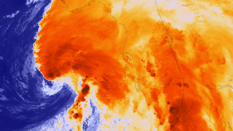 Suomi NPP satellite peers into Tropical Storm Andrea, the first storm of the season.
