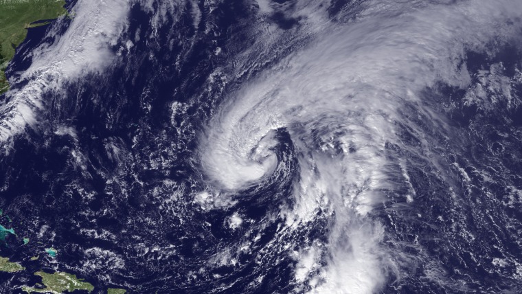 GOES East satellite tracks Subtropical Storm Melissa, the last storm of the season.