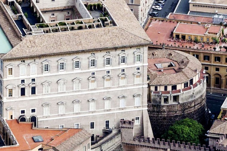 An exterior view shows the tower of the Institute for Works of Religion (IOR), the Vatican bank, in Vatican City in this 2011 file photo.
