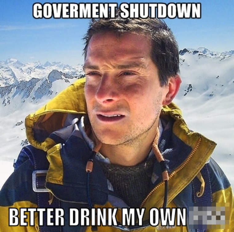 Bear Grylls gov shutdown